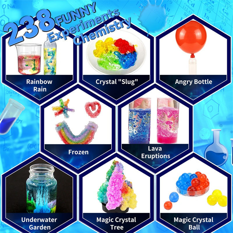 QIAHO 238+ Lab Experiments Science Kits for Kids STEM Educational Toys Gifts for Boys Girls Age 5-12