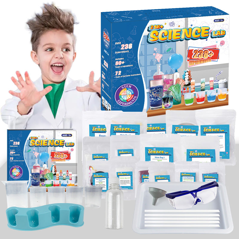 QIAHO 238+ Lab Experiments Science Kits for Kids STEM Educational Toys Gifts for Boys Girls Age 5-12
