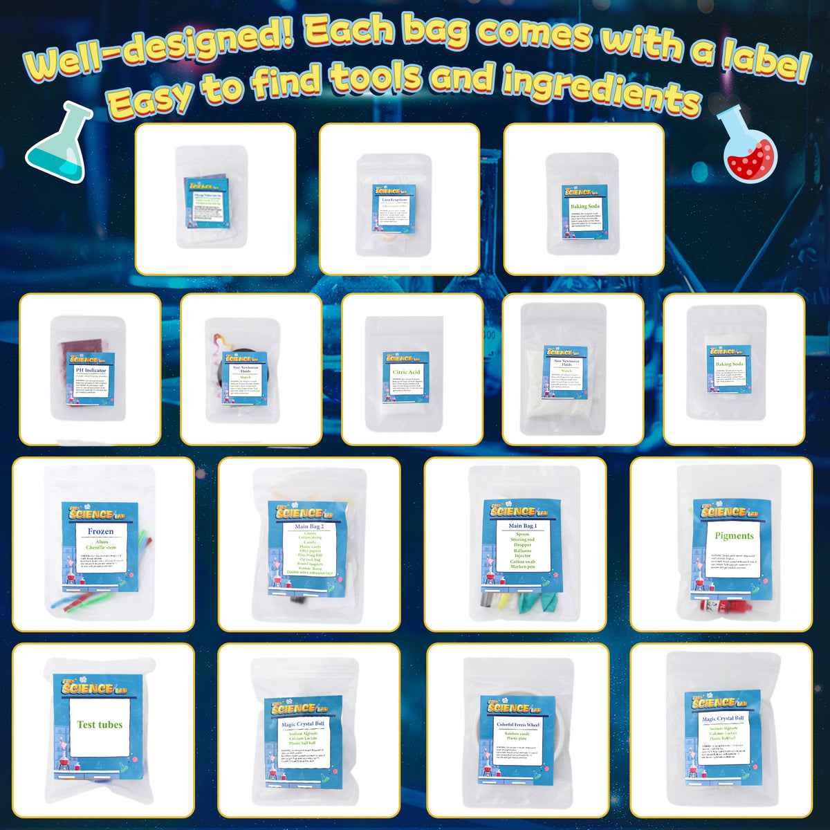 QIAHO 238+ Lab Experiments Science Kits for Kids STEM Educational Toys Gifts for Boys Girls Age 5-12